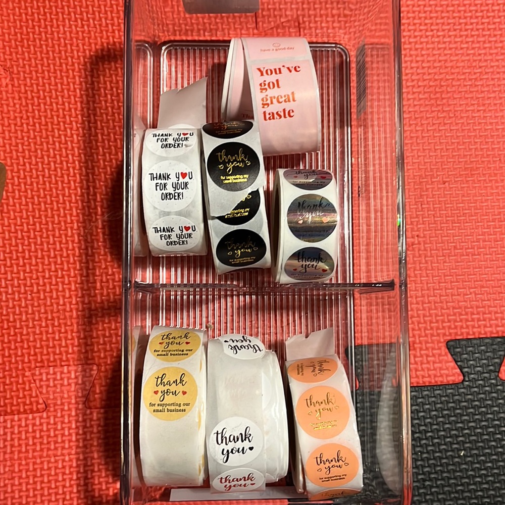 Thank you stickers